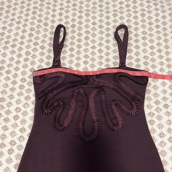 Kardashian Kollection Ruffle Mini Bodycon Convertible Dress Purple Size Medium - Picture 10 of 16